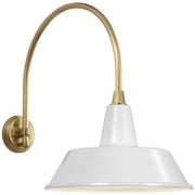 Academy Arched Mack 19.5" Barn Light Outdoor Wall Lantern in Hand-Rubbed Antique Brass