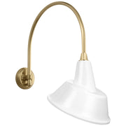 Academy Arched Mack 19.5" Barn Light Outdoor Wall Lantern in Hand-Rubbed Antique Brass