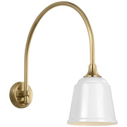 Academy Arched Mack 19.5" Barn Light Outdoor Wall Lantern in Hand-Rubbed Antique Brass