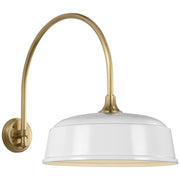 Academy Arched Mack 19.5" Barn Light Outdoor Wall Lantern in Hand-Rubbed Antique Brass