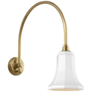 Academy Arched Mack 19.5" Barn Light Outdoor Wall Lantern in Hand-Rubbed Antique Brass