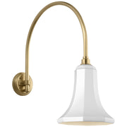 Academy Arched Mack 19.5" Barn Light Outdoor Wall Lantern in Hand-Rubbed Antique Brass