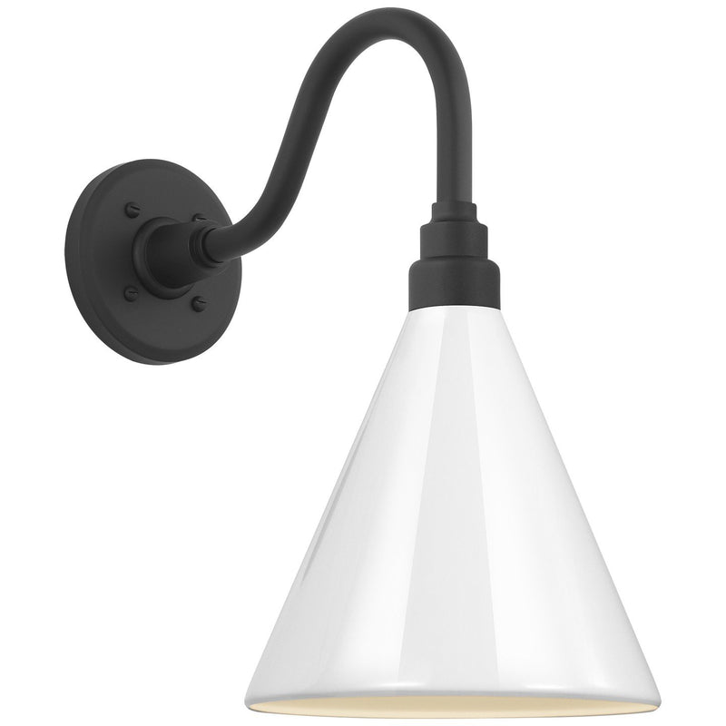 Academy Flynn 11" Barn Light Outdoor Wall Lantern in Matte Black
