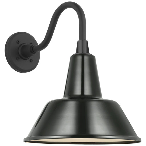 Academy Flynn 11" Barn Light Outdoor Wall Lantern in Matte Black