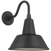 Academy Flynn 11" Barn Light Outdoor Wall Lantern in Matte Black