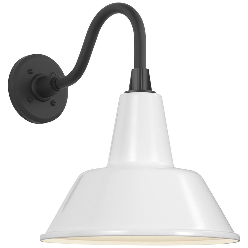 Academy Flynn 11" Barn Light Outdoor Wall Lantern in Matte Black