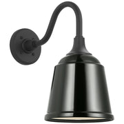 Academy Flynn 11" Barn Light Outdoor Wall Lantern in Matte Black
