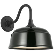 Academy Flynn 11" Barn Light Outdoor Wall Lantern in Matte Black