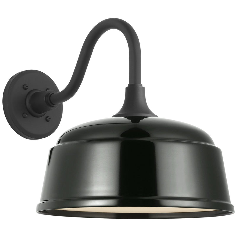 Academy Flynn 11" Barn Light Outdoor Wall Lantern in Matte Black