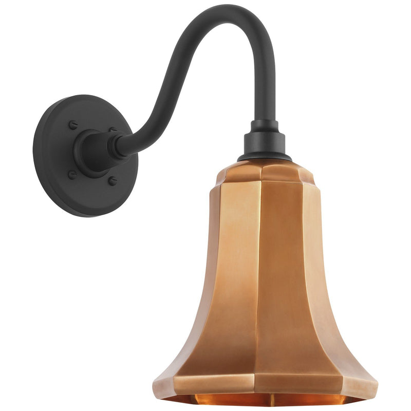 Academy Flynn 11" Barn Light Outdoor Wall Lantern in Matte Black