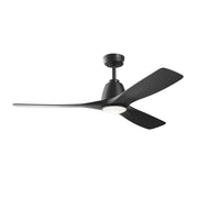 Volos II 54" Ceiling Fan with Light in Matte Black