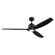 Calyx 60" Ceiling Fan with Light in Matte Black