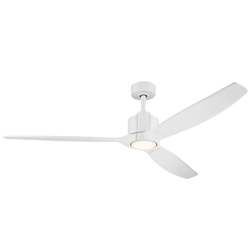 Calyx 60" Ceiling Fan with Light in Matte White