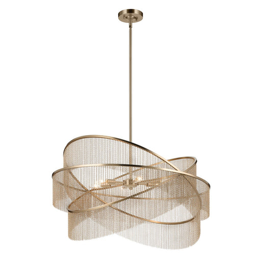 Khaite 6-Light Pendant in Champagne Bronze