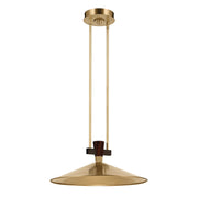 Tenon 20" Pendant in Lacquered Brass