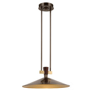 Tenon 20" Pendant in Lacquered Bronze