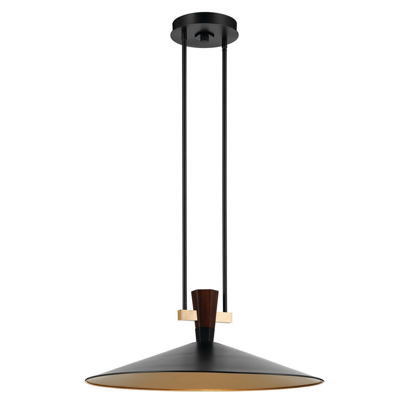 Tenon 28" Pendant in Black