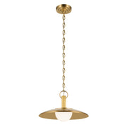 Kurio 16" Pendant in Lacquered Brass