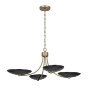 Palmela 4-Light Convertible Chandelier in Champagne Bronze