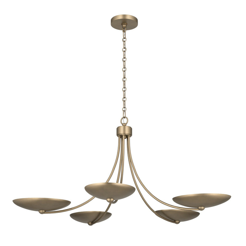 Palmela 5-Light Chandelier in Champagne Bronze