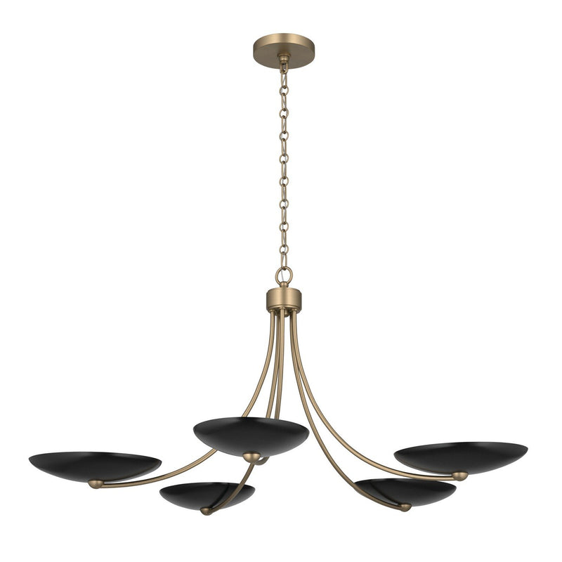 Palmela 5-Light Chandelier in Champagne Bronze
