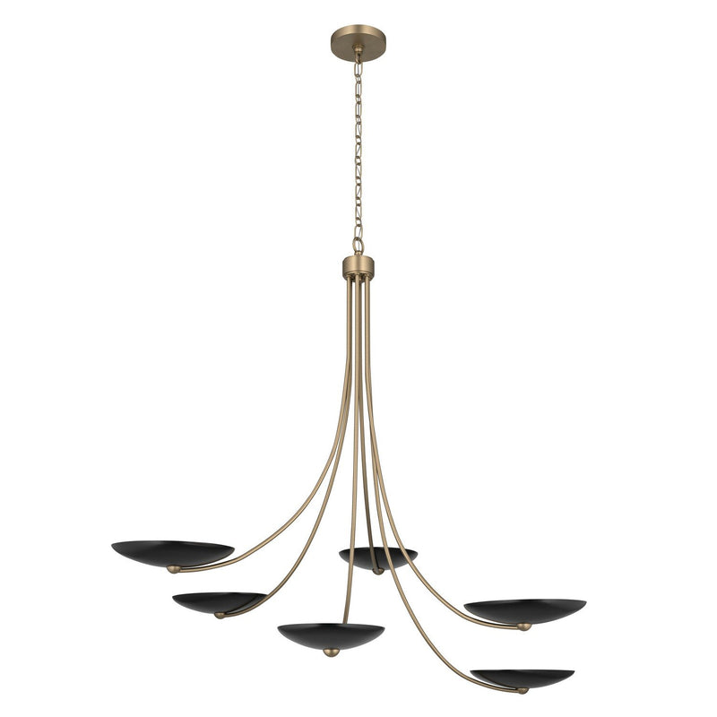 Palmela 6-Light Chandelier in Champagne Bronze