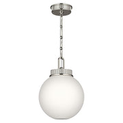 Andorra 11" Pendant in Polished Nickel