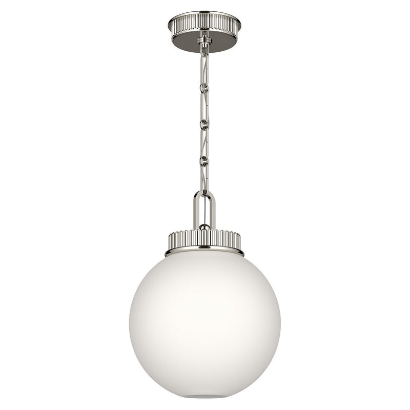 Andorra 11" Pendant in Polished Nickel