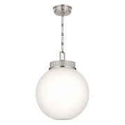 Andorra 15" Pendant in Polished Nickel