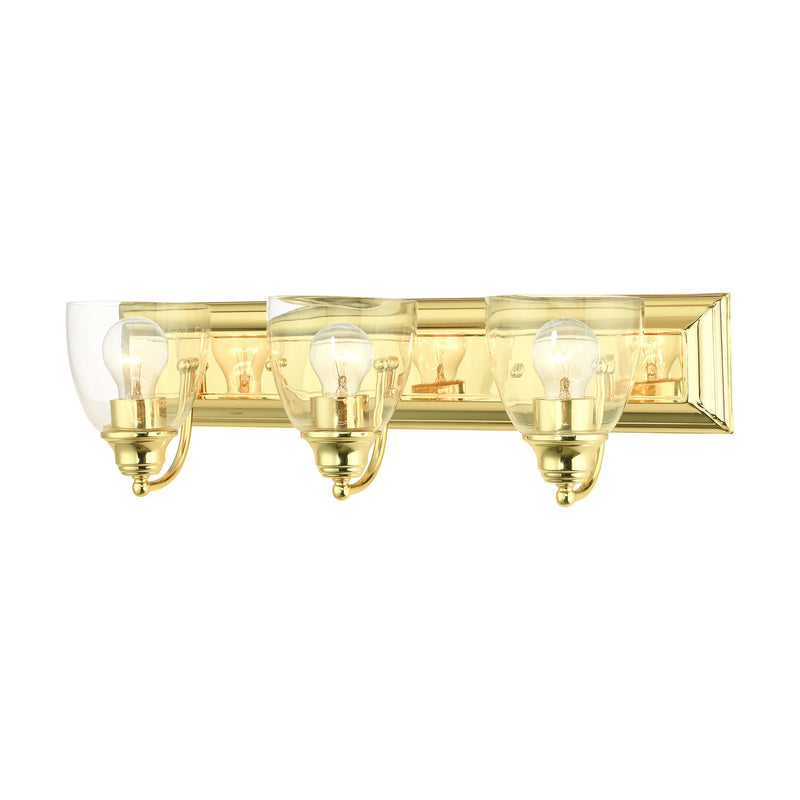 Birmingham 3-Light Bath Vanity Light in Polished Brass