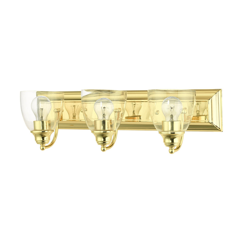 Birmingham 3-Light Bath Vanity Light in Polished Brass