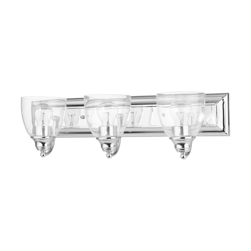 Birmingham 3-Light Bath Vanity Light in Polished Chrome