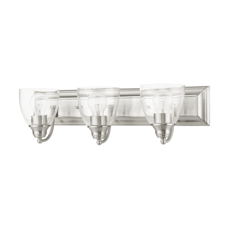 Birmingham 3-Light Bath Vanity Light in Brushed Nickel