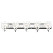 Birmingham 5-Light Large Bath Vanity Light in Polished Chrome
