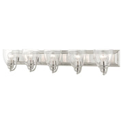 Birmingham 5-Light Large Bath Vanity Light in Brushed Nickel