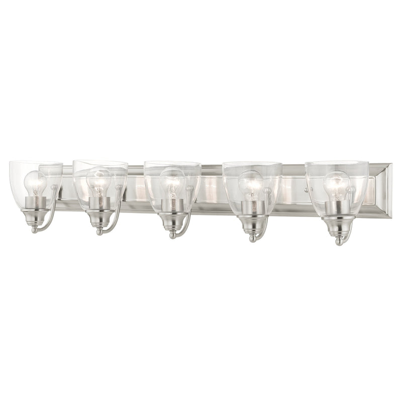 Birmingham 5-Light Large Bath Vanity Light in Brushed Nickel
