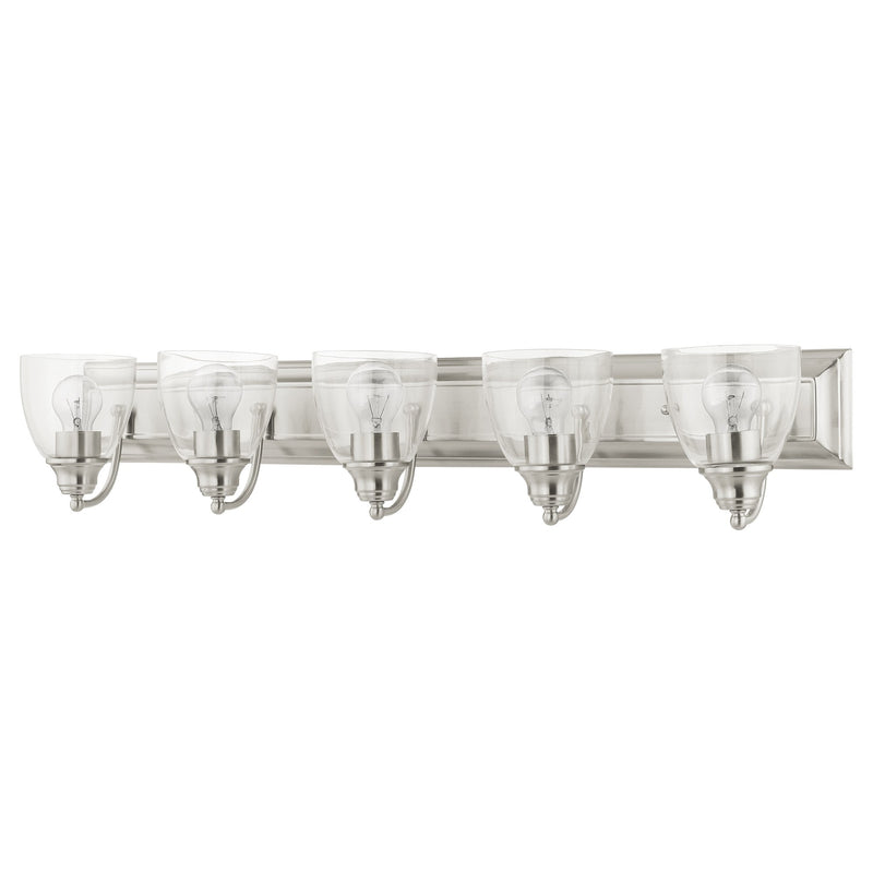 Birmingham 5-Light Large Bath Vanity Light in Brushed Nickel