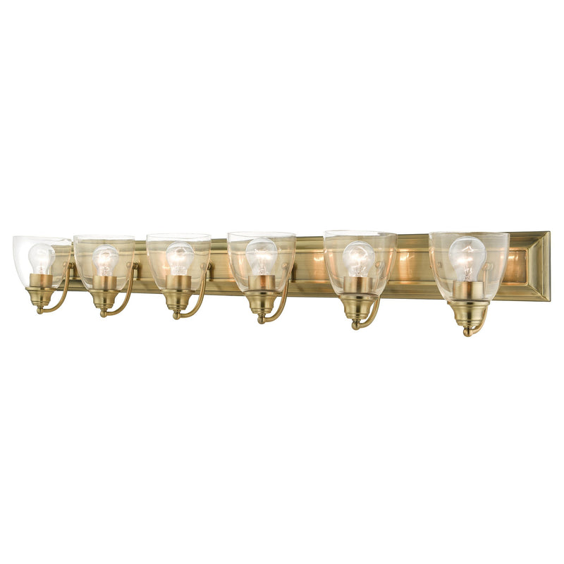 Birmingham 6-Light Extra Large Bath Vanity Light in Antique Brass