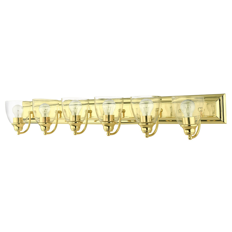 Birmingham 6-Light Extra Large Bath Vanity Light in Polished Brass