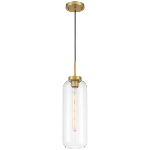 Elle Mini Pendant in Antique Brushed Brass