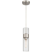 Nash LED Mini Pendant in Brushed Steel