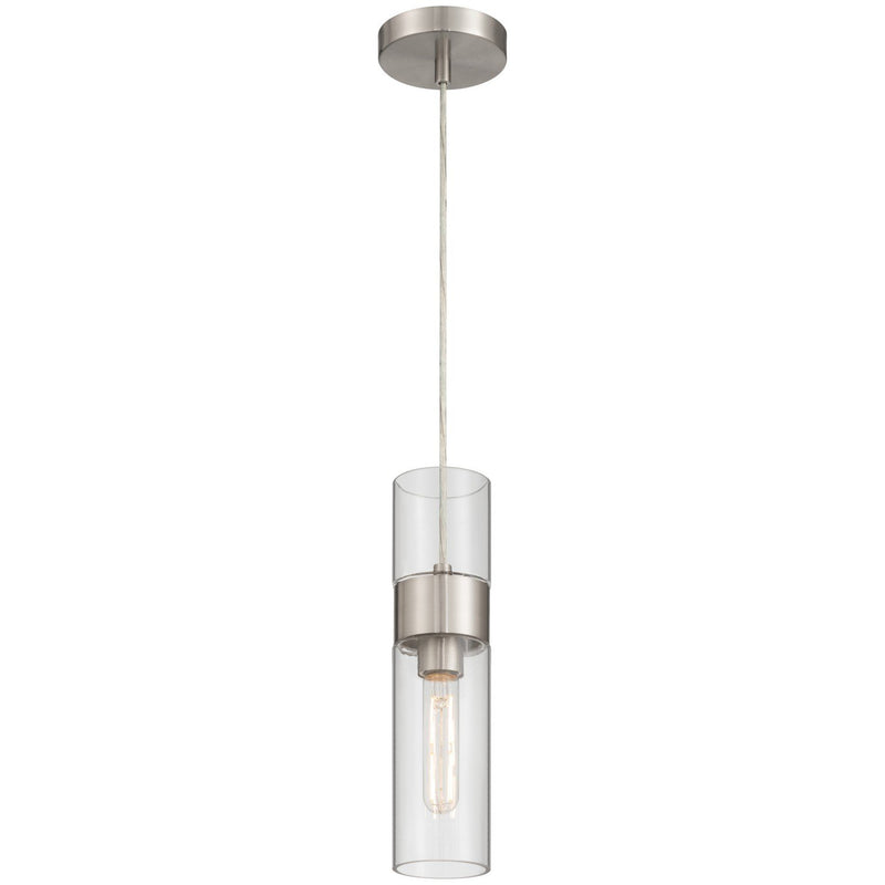 Nash LED Mini Pendant in Brushed Steel