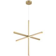 Vega LED Pendant in Brushed Gold