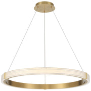 Panache LED Pendant in Antique Brushed Brass