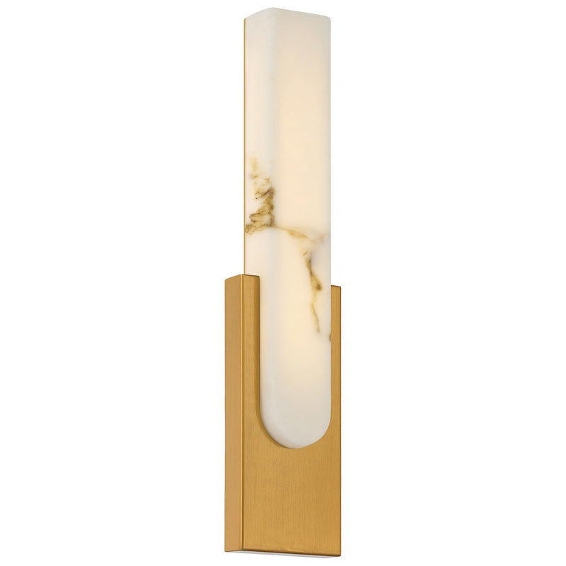 Victoria LED Wall Sconce in Antique Brushed Brass