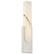 Victoria LED Wall Sconce in Brushed Steel