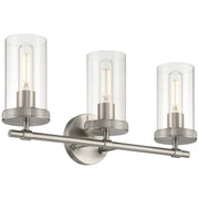 Lily 3-Light Bath Vanity Light in Brushed Steel