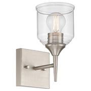Beacon Wall Sconce in Brushed Steel