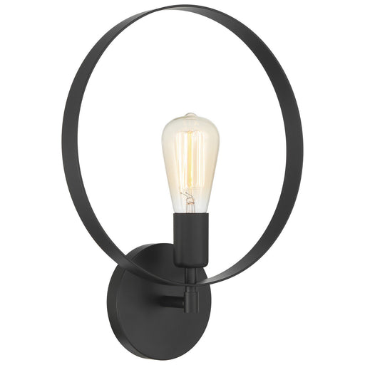 Hoop Wall Sconce in Matte Black