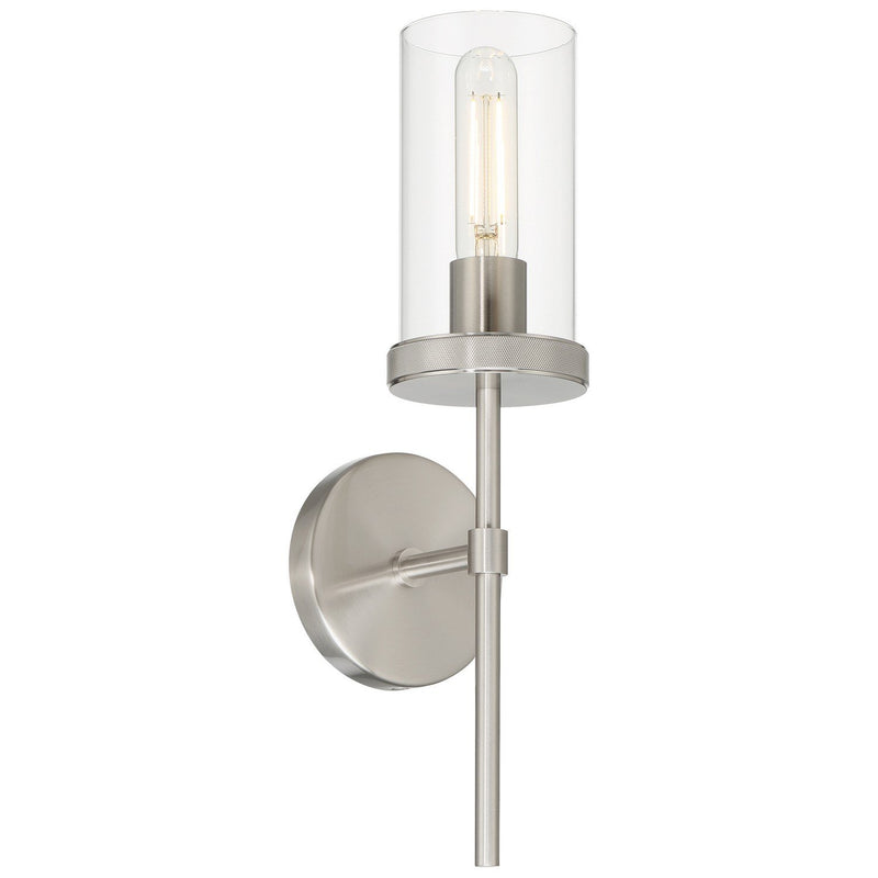 Lily Large Wall Sconce in Brushed Steel